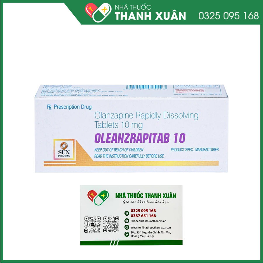 Oleanzrapitab 10 điều trị tâm thần phân liệt